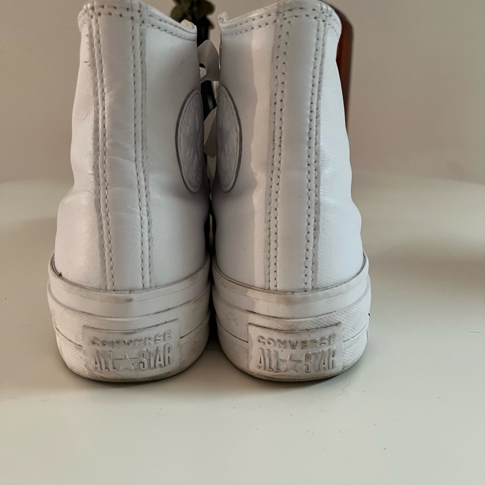 Custom Mrs Chuck Taylor All Star Lift Platform Wedding high top sneaker - Picture 6 of 8